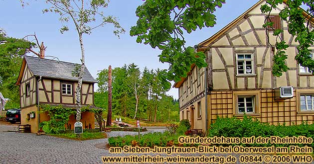Gnderrodehaus auf der Rheinhhe am Sieben-Jungfrauen-Blick bei Oberwesel am Rhein
