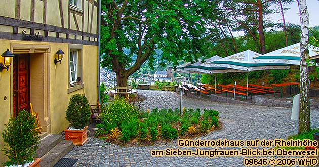 Gnderrodehaus auf der Rheinhhe am Sieben-Jungfrauen-Blick bei Oberwesel am Rhein