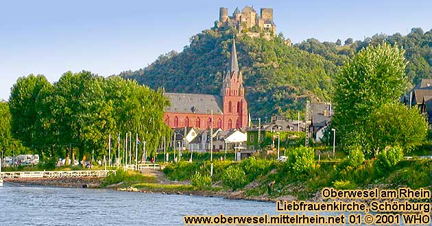 Schnburg und Liebfrauenkirche, Oberwesel am Rhein