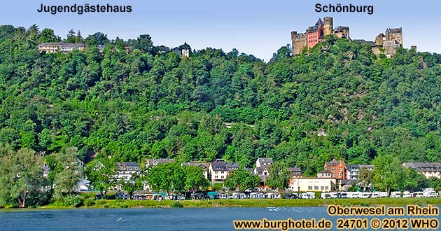 Jugendgastehaus und Schnburg bei Oberwesel am Rhein