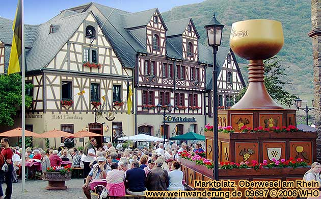 Markplatz in Oberwesel am Rhein