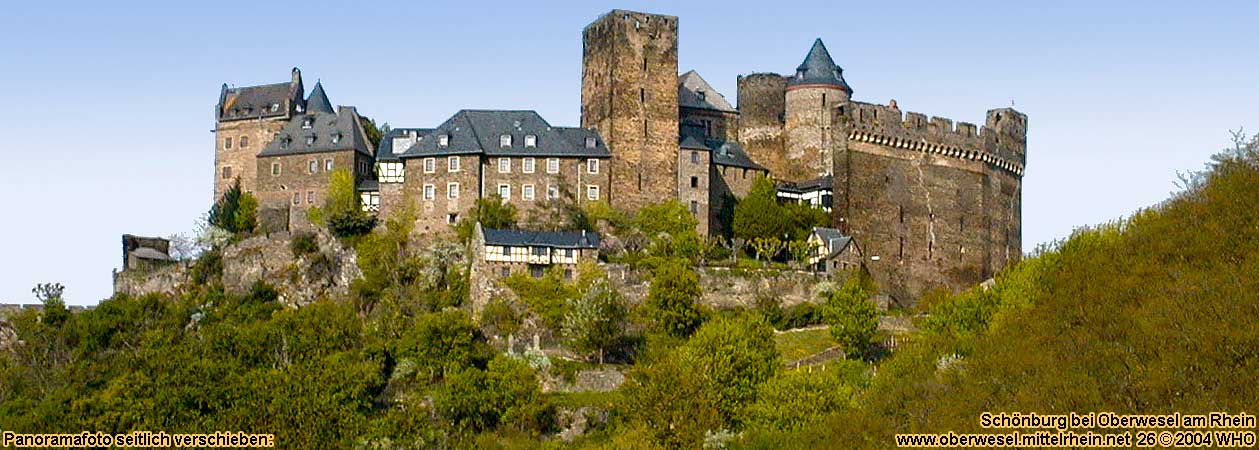 Schnburg bei Oberwesel am Rhein, Mittelrhein zwischen Rdesheim, Loreley und Koblenz