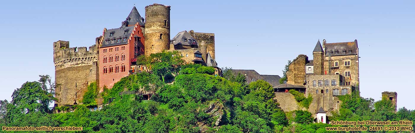 Schnburg bei Oberwesel am Rhein, Mittelrhein zwischen Rdesheim, Loreley und Koblenz