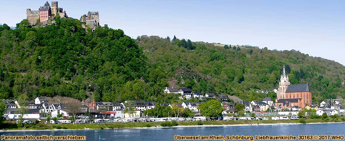 Schönburg bei Oberwesel am Rhein, Mittelrhein zwischen Rüdesheim, Loreley und Koblenz
